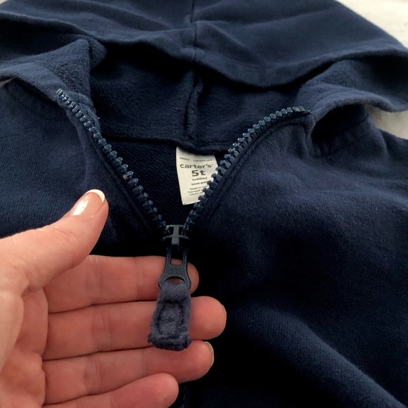 Girl’s Carters Navy Blue Hoodie - Picture 3 of 6